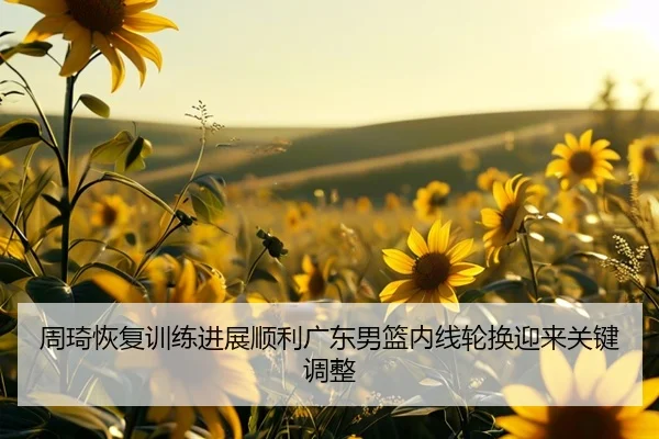 周琦恢复训练进展顺利广东男篮内线轮换迎来关键调整